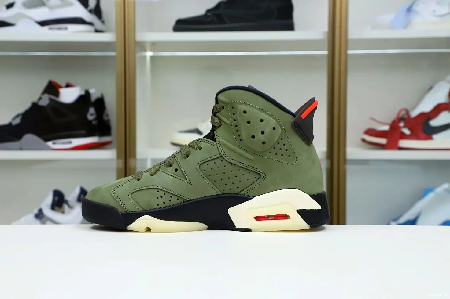 AIR SCOTT TRAVIS 'OLIVE' RETRO Kimikick JORDAN 6 X 0706